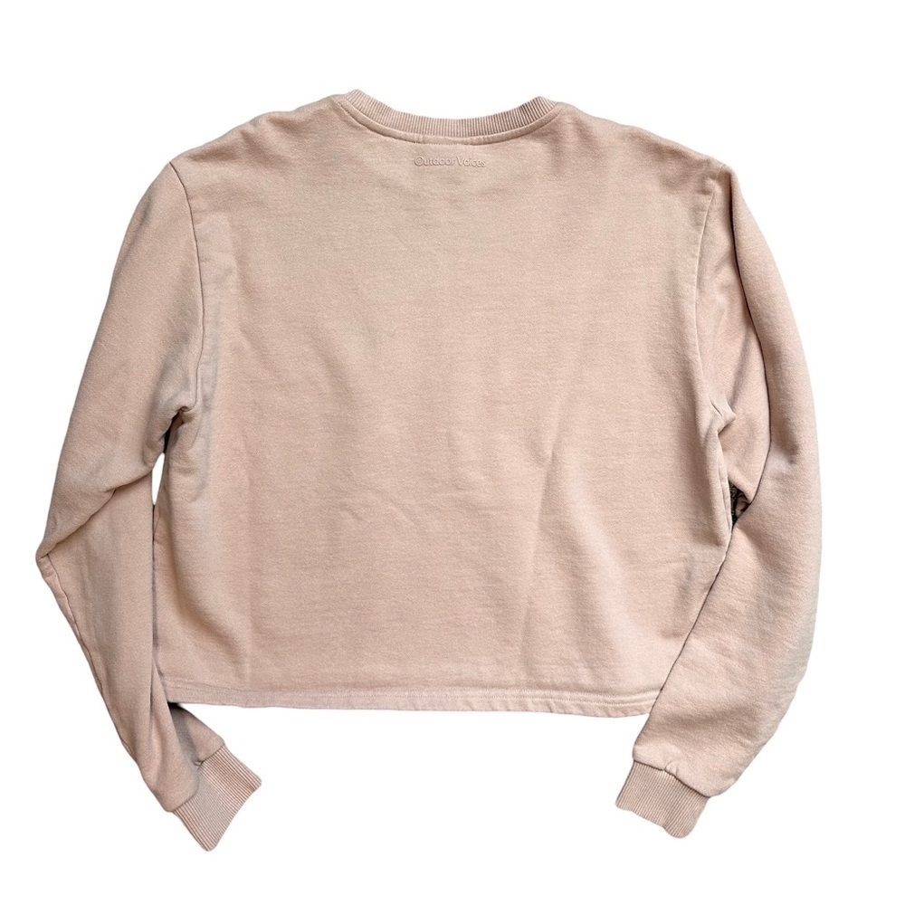 Outdoor Voices Terry Cropped Sweatshirt Size Medium - Picture 3 of 4
